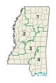 Mississippi 2007 congressional districts.JPG