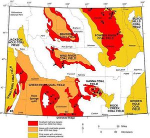 Image result for wyoming fracking maps