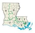 Louisiana 2007 congressional districts.JPG